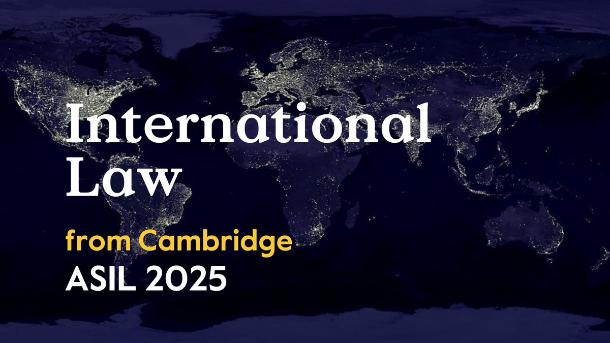 Cambridge University Press - Law (@cup_law) on Twitter photo For the #ASILAM, we've gathered a collection of new #internationallaw research on dozens of topics. Read articles from <a href="/AJIL_andUnbound/">AJIL and AJIL Unbound</a>, <a href="/ICLQ_jnl/">International and Comparative Law Quarterly</a>, <a href="/LJIL_Leiden/">LJIL</a>, <a href="/AsianJIL/">Asian Journal of International Law</a>, CYIL, <a href="/trade_review/">WorldTradeReview</a>, <a href="/EurJRR/">EJRR</a>, and many other journals:
💻 cup.org/3YwEGWR For the #ASILAM, we've gathered a collection of new #internationallaw research on dozens of topics. Read articles from <a href="/AJIL_andUnbound/">AJIL and AJIL Unbound</a>, <a href="/ICLQ_jnl/">International and Comparative Law Quarterly</a>, <a href="/LJIL_Leiden/">LJIL</a>, <a href="/AsianJIL/">Asian Journal of International Law</a>, CYIL, <a href="/trade_review/">WorldTradeReview</a>, <a href="/EurJRR/">EJRR</a>, and many other journals:
💻 cup.org/3YwEGWR