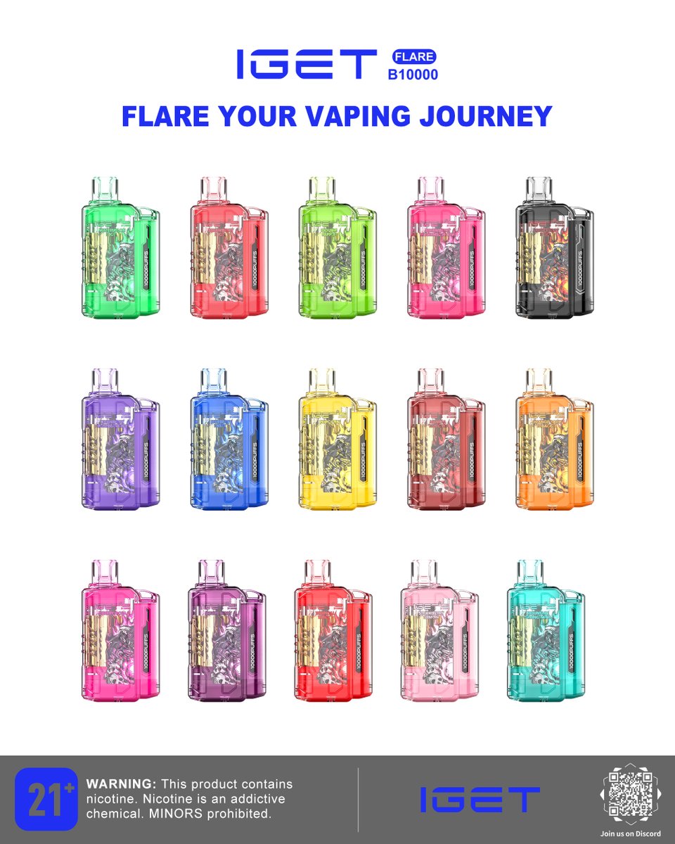 IGET_Global's tweet photo. β¨15 colors. 15 vibes. One device: ππππ§ ππππ₯π πππ¬π¬π¬π¬
Which flavor fits your mood today? π¨π¨
Drop your favorite color below! π
#IGETFLARE #VapeStyle #ColorYourLife #FlavorHunt #DailyPick #IGETVibes #NewDrop #TechDesign #CloudMood https://t.co/fwWfVW1nVY