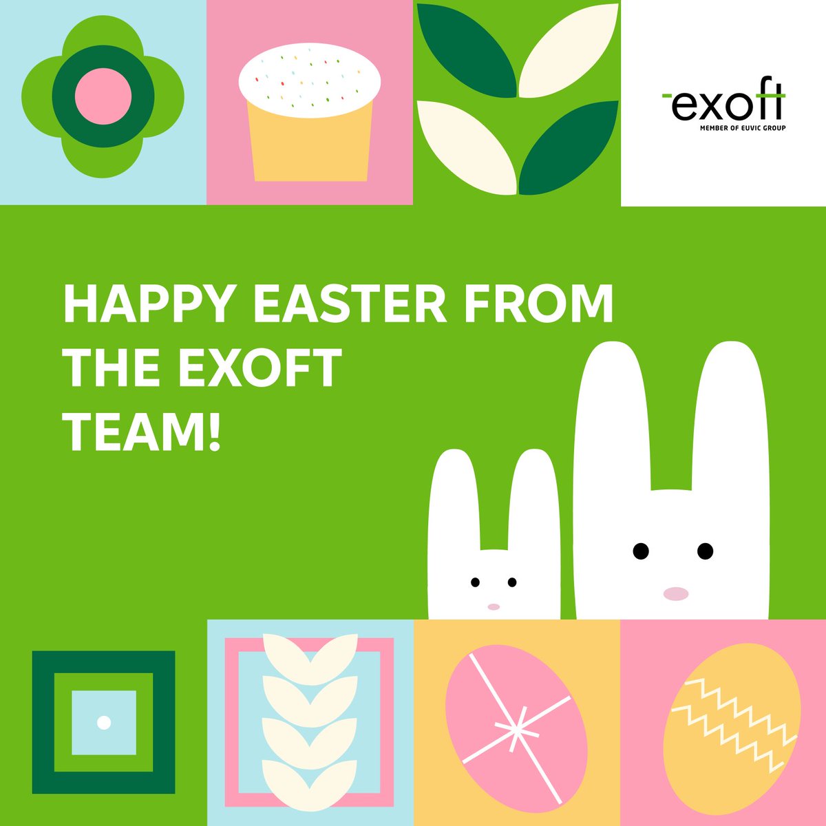 ExoftSoftware's tweet image. Easter is a special time of year: spring is in full bloom, families come together to celebrate, and traditions reconnect us with our heritage 🌸🐣

May this season bring you a new sense of energy, hope, and kindness. Wishing you a happy Easter spent with the ones you love! 🐰💚