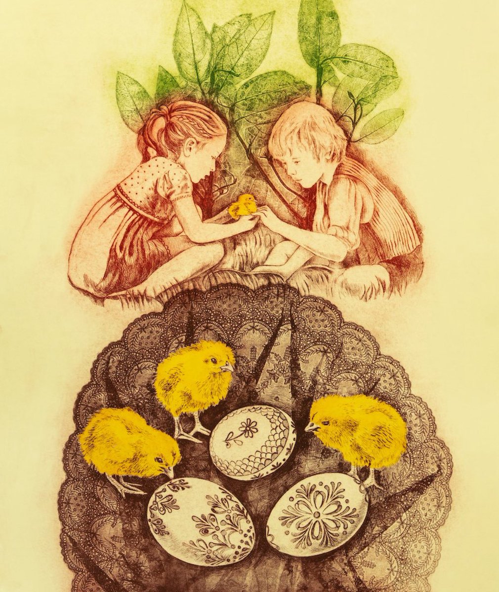 Chicks
Etching and watercolour, 54 x 65cm, Limited edition of 35 £1,150