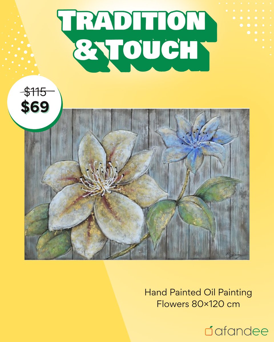 Afandee_Online's tweet image. Add a touch of creativity to your space with unique, artistic pieces full of personality and charm. 🎨🖌️

Shop now on afandee.com/product-catego…

#ArtsAndCrafts #HandmadeVibes #CreativeCorner #AfandeeFinds