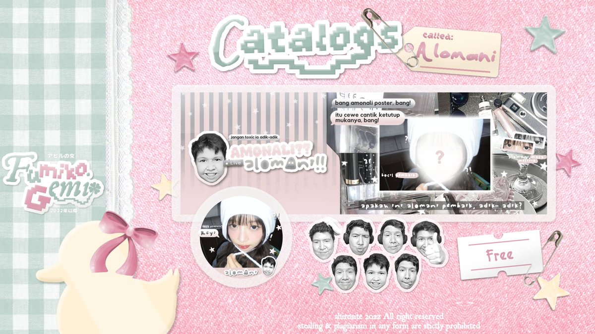 heLp repOst? arigato__u!! #zonauang

みんなさん! it's <a href="/aHeartShaker/">beYiN ! 🐶 oPEEEEENN</a>'s day!! dalam rangka hari Beyin sedunia, ada 2 FREE SLOT layout by request dengan katalog 'Kkutsumi' &amp; 'Alomani'! 🎀 

ayo cek ALT &amp;&amp; scroll down for more info, adik _ adik! 🪿
