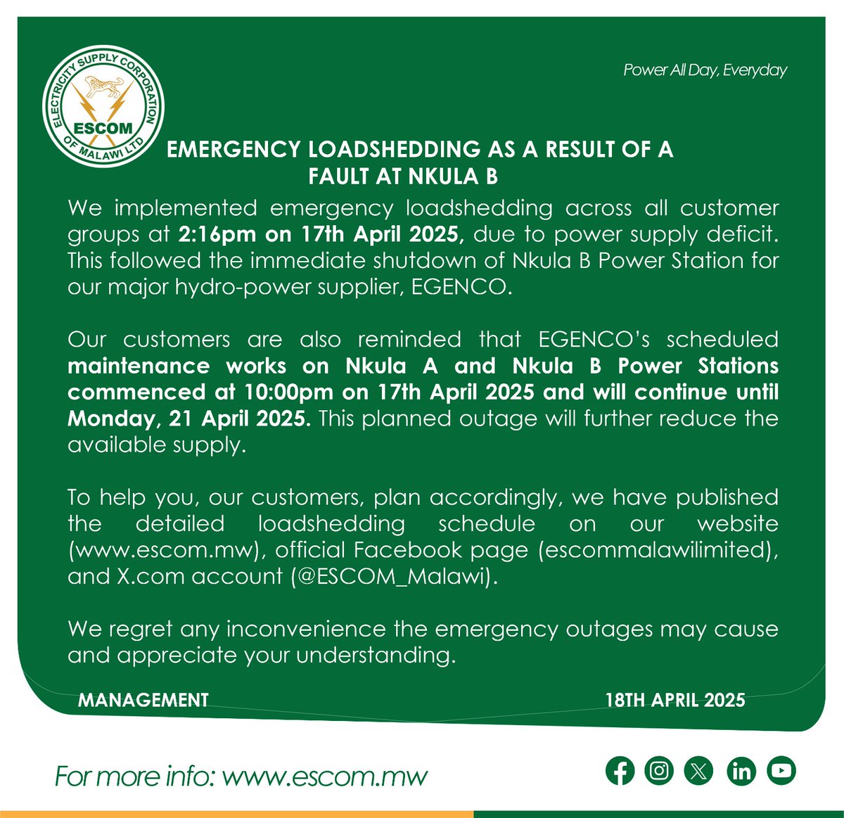 ESCOM tweet media