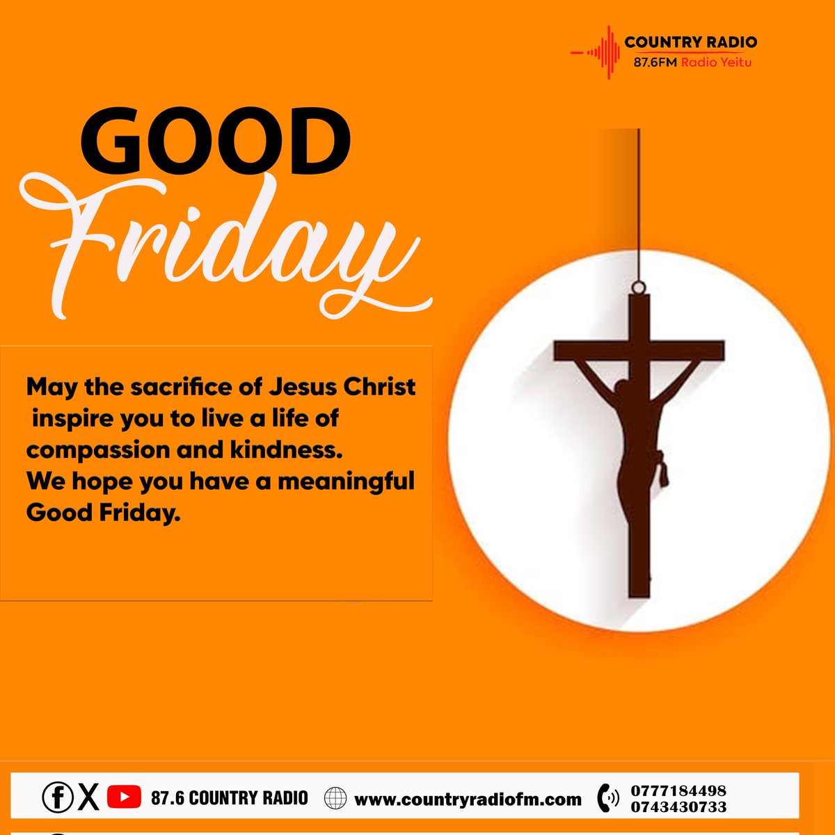 CountryRadio87's tweet photo. A blessed Good Friday #CountryFmUpdates https://t.co/zYtyYlftJH
