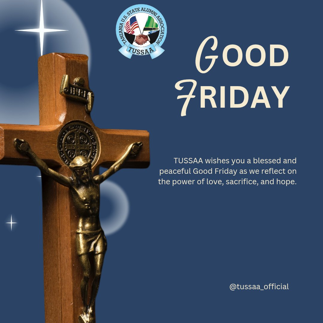 Today, we join together in reflection and gratitude.
May this Good Friday remind us of the power of love, sacrifice, and renewal.
Wishing you peace and blessings from all of us at TUSSAA.
#GoodFriday #BlessedFriday #TUSSAA #FaithHopeLove #Reflection #Peace #Gratitude