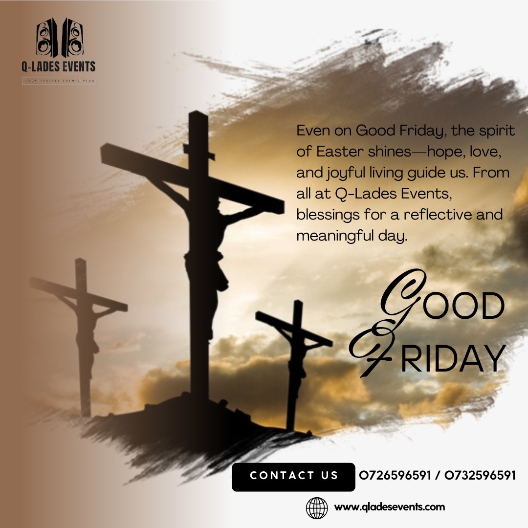 Qladesevents's tweet photo. Happy Good Friday...
#Easter
#EventsDJ
#EventsMarketing
#Corporateevents
https://t.co/ynRZOEKIhB
Contact Q-Lades Events for Public Address and DJ services for family and corporate events. 0726596591 /0732596591. https://t.co/ZejhHpyOgj