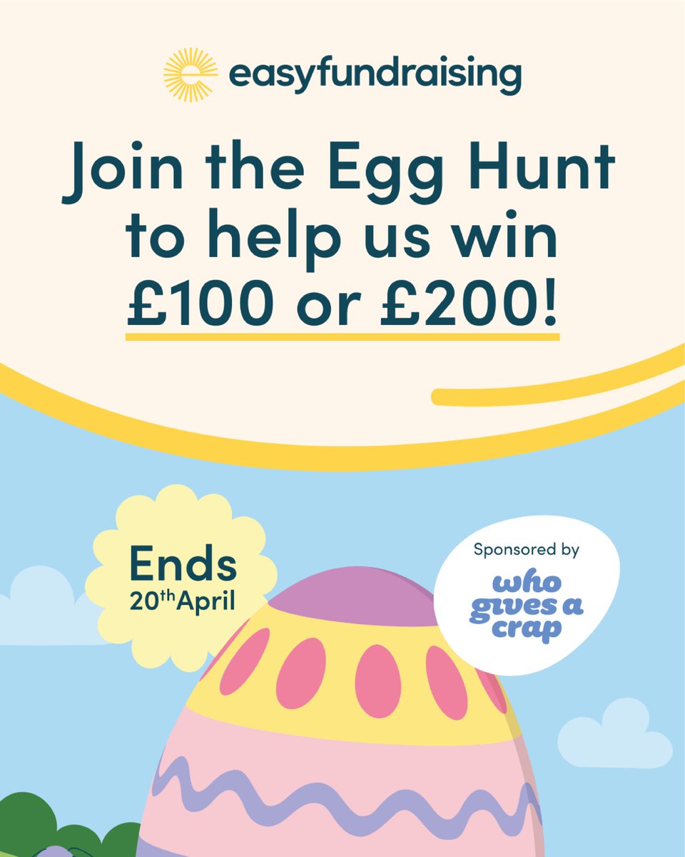 NRAS_UK's tweet image. A big thank you to our amazing supporters who raise free funds for us on #easyfundraising!

Join easyfundraising's Egg Hunt and you could help us win daily £100 or £200 donations! 🐣

It’s free to do — just sign in, solve a clue 🕵️‍♂️, and search for the egg each day until 20th