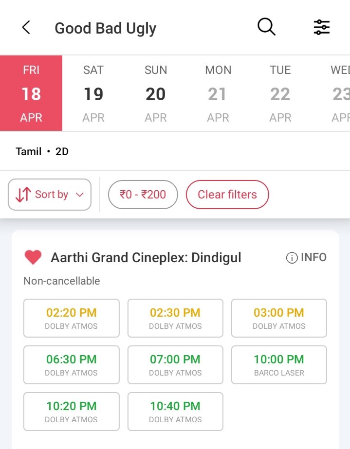 AFC__Dindigul's tweet photo. Dindigul city today afternoon #GoodBadUgly shows ๐๐ป๐ฅ๐
#Ajithkumar #Gbublockbuster @umaarajendra #Aarthitheatre https://t.co/S4CX1z4A7d