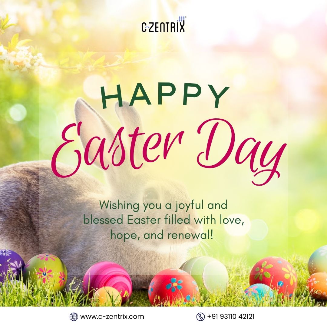 czentrix's tweet image. 🌼 Wishing you a joyful Easter filled with hope, renewal, and fresh beginnings. At C-Zentrix, we believe in transforming customer experiences—just like the season transforms the world.

Wishing you a peaceful and joyful Easter! 🕊️💐
#Easter2025 #Renewal #CustomerExperienc