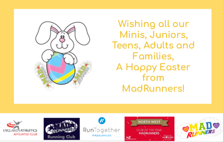 Wishing a Happy Easter to all our MadRunner Minis, Teens, Adults, Families and Followers. Have a lovely weekend!