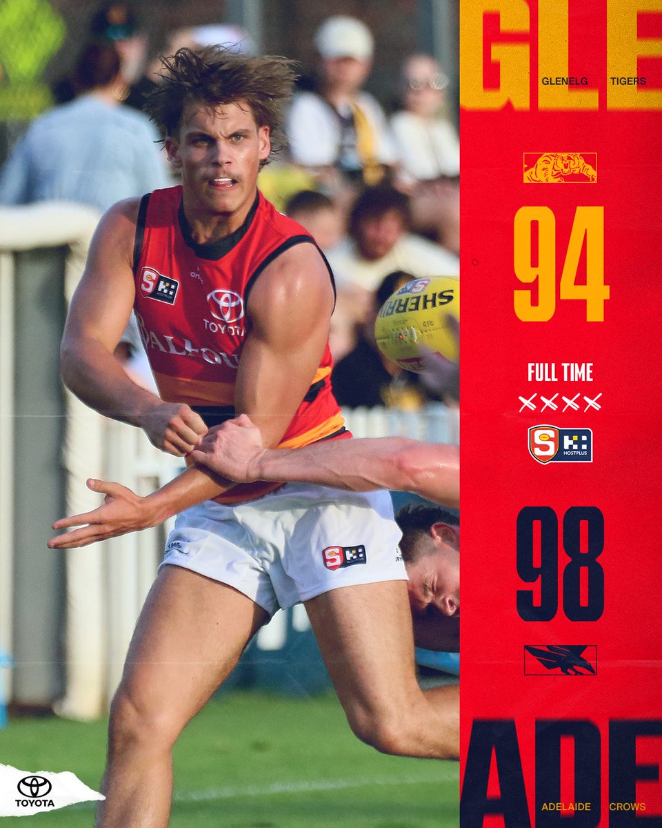 Winners at the Bay 👊 

Charlie Edwards and Blake Drury led the way with 24 disposals apiece, while Skipper Jack Madgen booted three goals, as we held off a fast-finishing Glenelg.