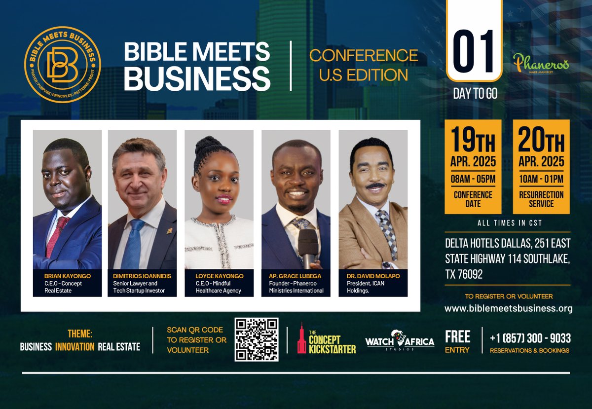 BMBPodcast's tweet image. Just 1 day to go!
The Bible Meets Business Conference is TOMORROW  and trust us, you don’t want to miss it.

📍Dallas, TX
🎟️ FREE ENTRY
🔗 biblemeetsbusiness.org/events

Come ready to grow.
#biblemeetsbusiness #1daytogo #dallasevent
