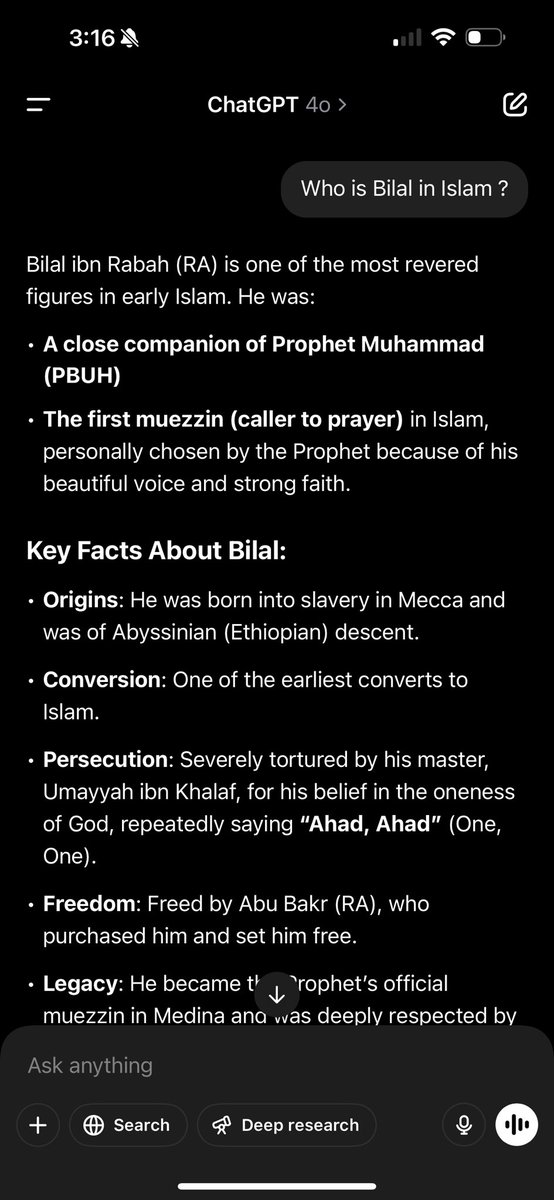 gdvhyc's tweet photo. @ronmurp53 @CherylWroteIt @ComicDaveSmith Get a brain for yourself and starting using it to think, rather than be victim to someone else’s agenda. Your claim is outrageous 😂😂 The first guy to call to prayer was a freed slave. https://t.co/PGxkSvywDz