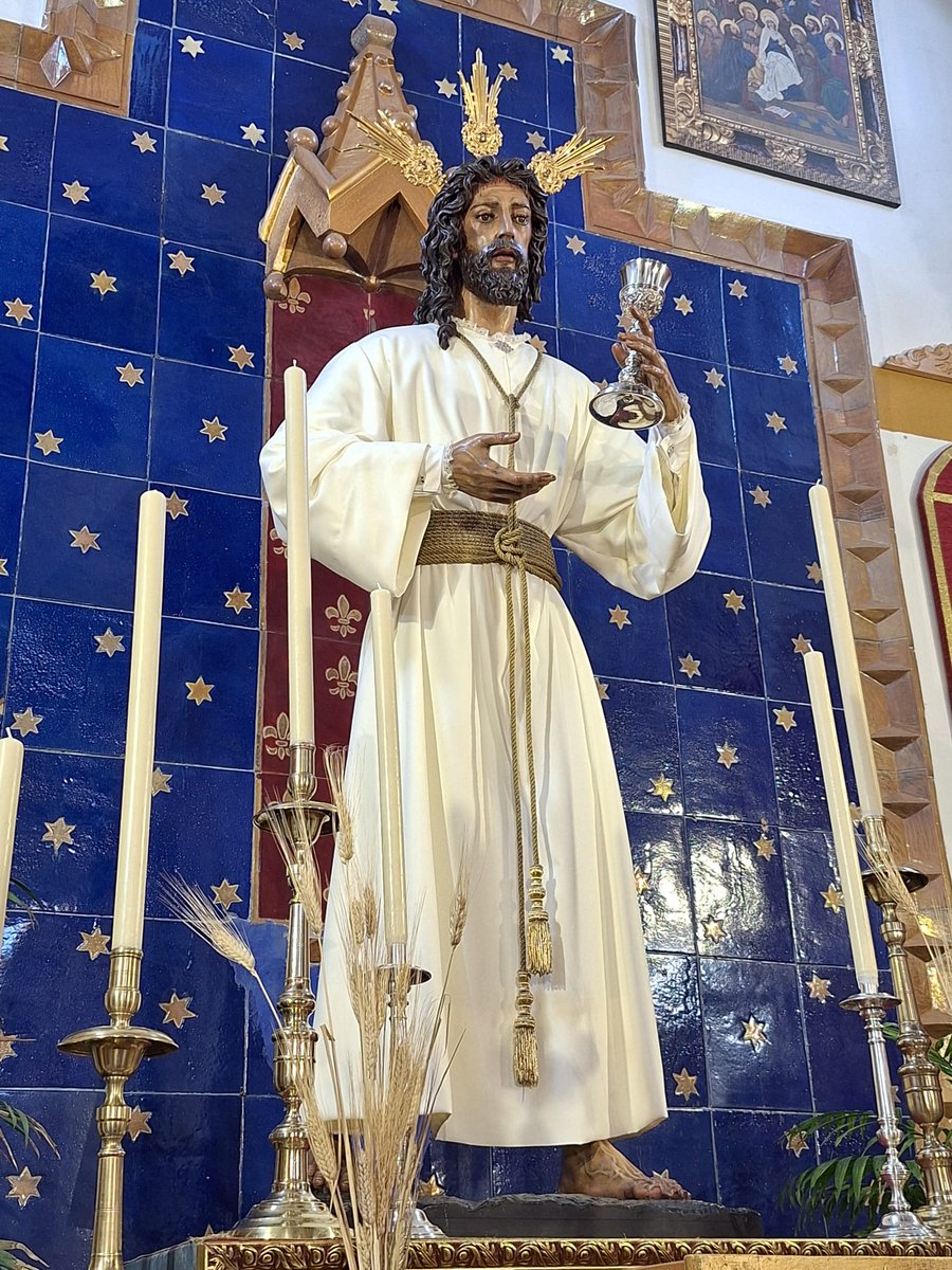 Así luce la imagen de Jesús Cautivo en el altar de la Parroquia de Nuestra Señora del Reposo (Barriada de la Corza).