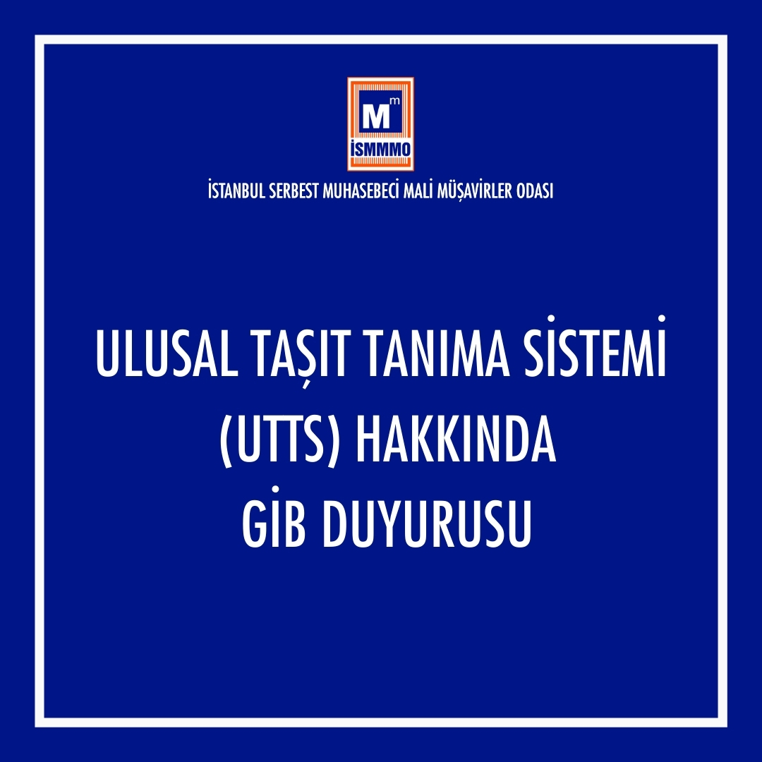 Ulusal Taşıt Tanıma Sistemi (UTTS) Hakkında GİB Duyurusu ow.ly/lHCn50VCQ2V