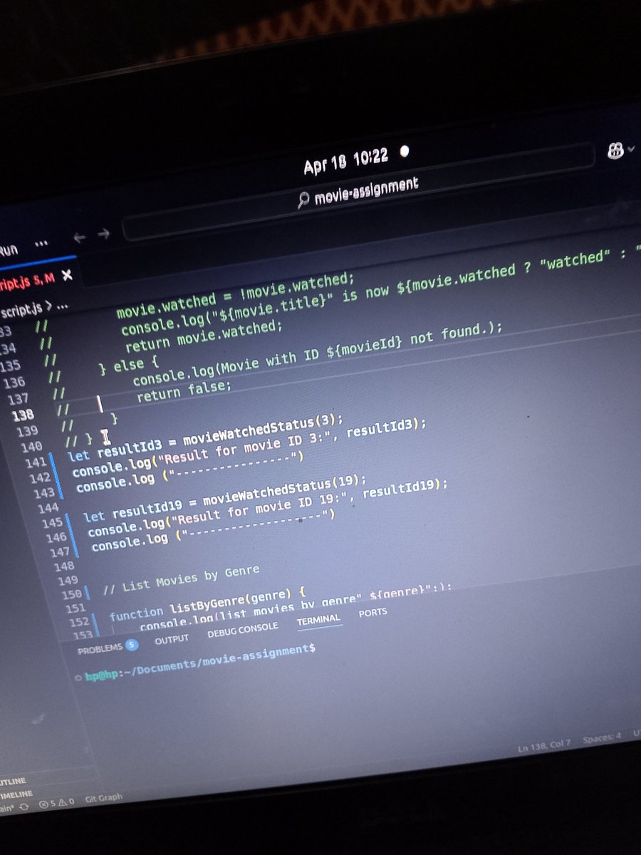 LoisSamuel33955's tweet image. #100dayscodechallenge @blockfuselabs  creating movie list with JavaScript 
Day23