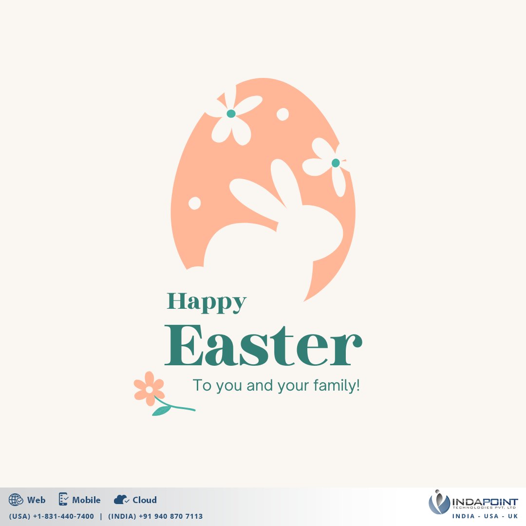 indapoint's tweet image. 🌸✨ Happy Easter from Indapoint Technologies! Wishing you growth, innovation &amp;amp; new beginnings! 🐣

#HappyEaster #IndapointTechnologies #SpringInnovation