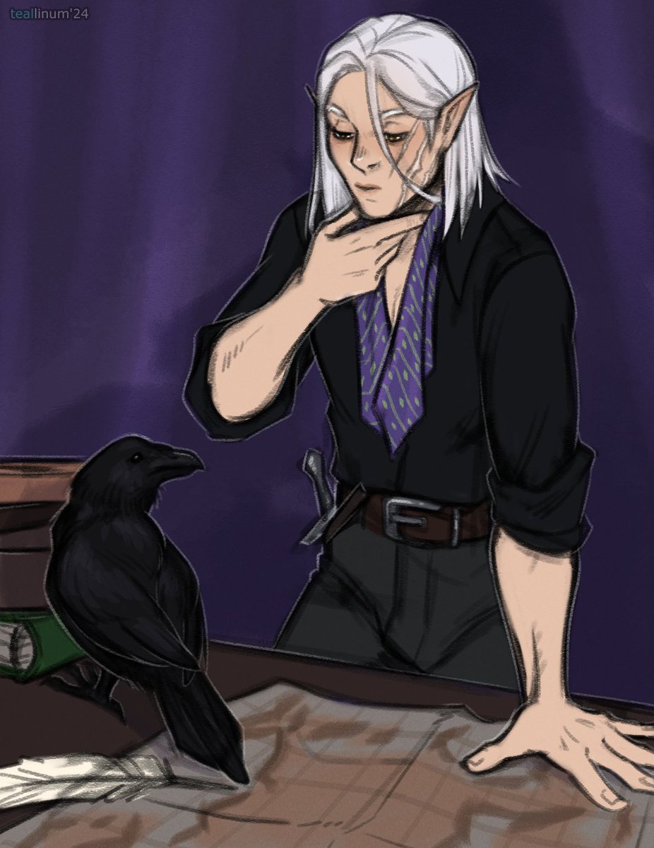 teallinum's tweet photo. an art raffle reward for the raffle I held on bsky a while ago ✨ #dnd #dndoc #ttrpg https://t.co/BpprzDyHeR