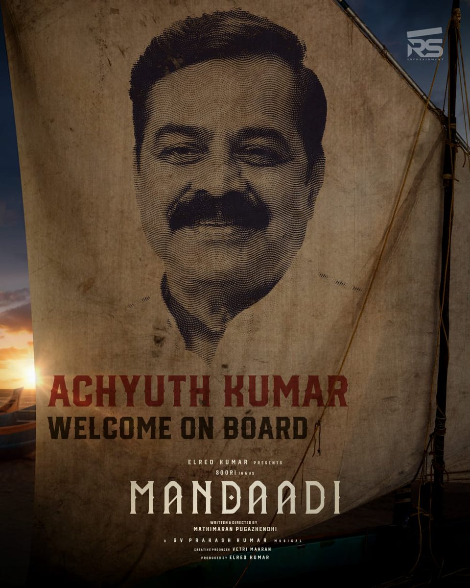 KollywoodCinima's tweet image. Team #Mandaadi 🌊🔥 warmly welcomes one of the greatest performer, #AchyuthKumar, and the young sensation @sachananamidass on board ❤‍🔥

#Mandaadi #MandaadiTitleLook 

@sooriofficial @elredkumar @rsinfotainment #VetriMaaran @MathiMaaran @gvprakash