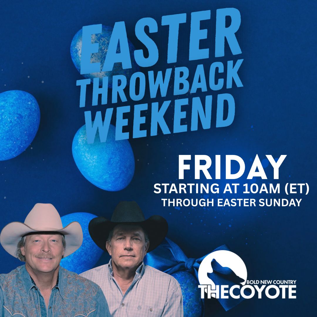 We’re turning back the clock like never before on an Easter Throwback Weekend. Tune in starting this morning at 10 Eastern as we dust off all your 90’s &amp; 2K country favorites at coyoteonair.com.
