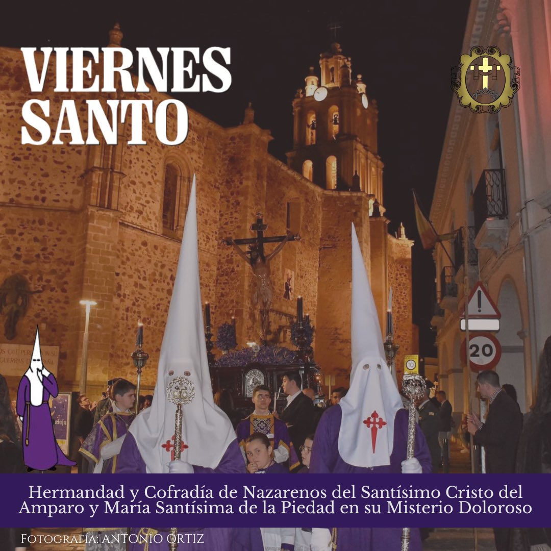 CONSEJOHH's tweet photo. 📣 VIERNES SANTO  

⛪️ Iglesia del Inmaculado Corazón de María (Los Padres)  
⏰ 20:00 horas
✝️ Hermandad y Cofradía de Nazarenos del Santísimo Cristo del Amparo y María Santísima de la Piedad en su Misterio Doloroso https://t.co/YyKrarE51p