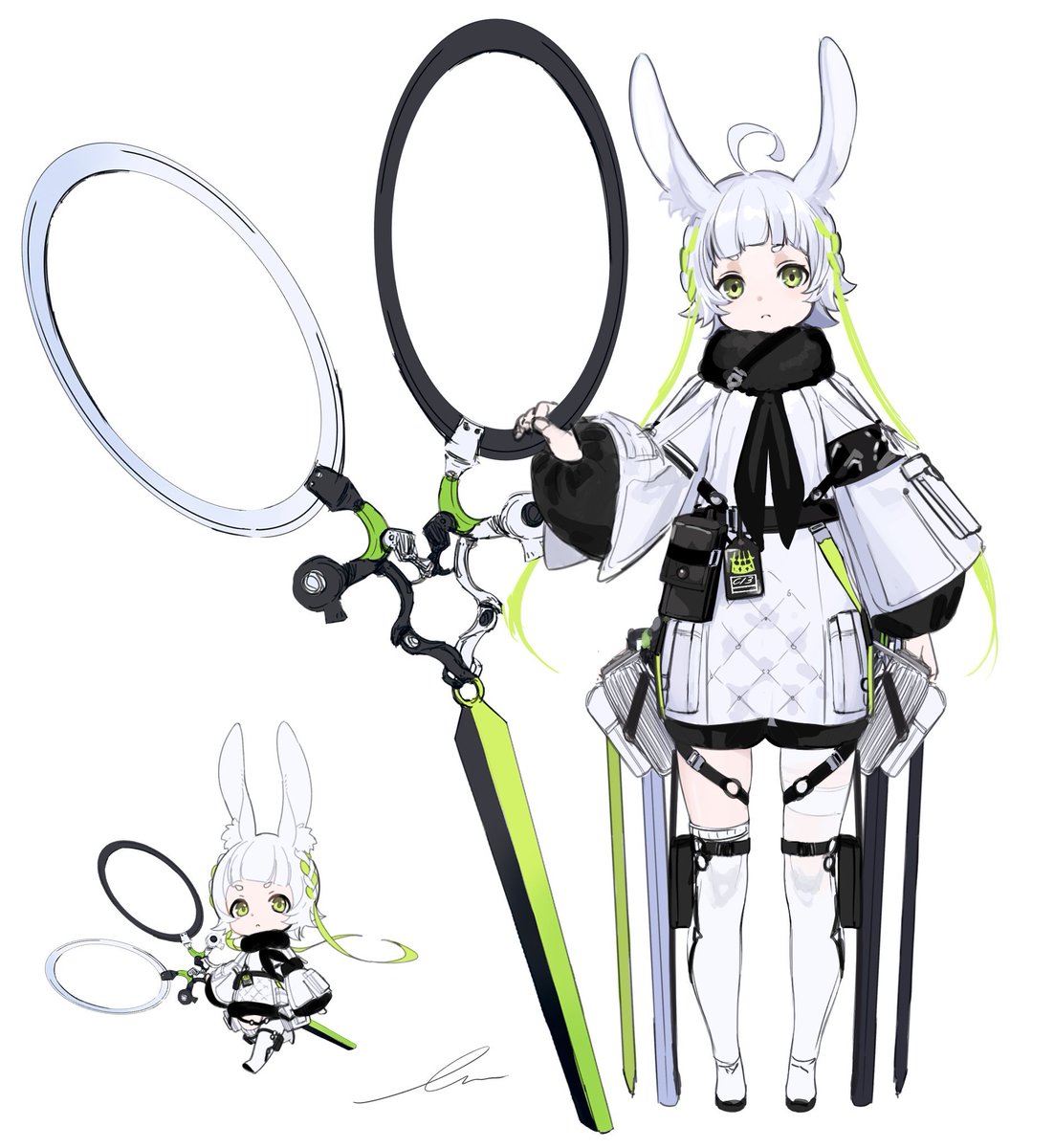 小さい子×大きな武器好き