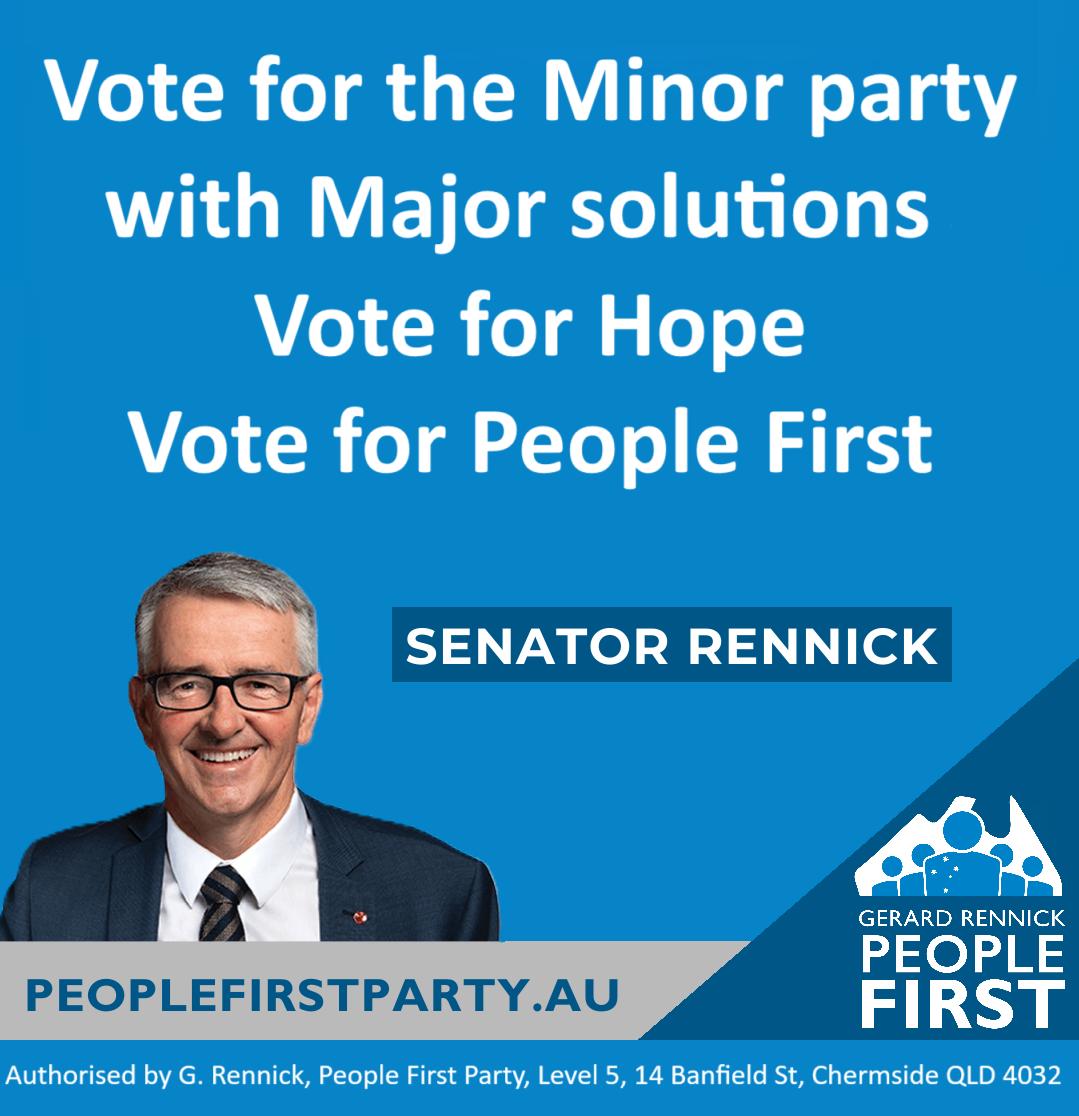 Thanks Victoria for your amazing support — we are the minor party option with major solutions for Australia 
#auspol #peoplefirst