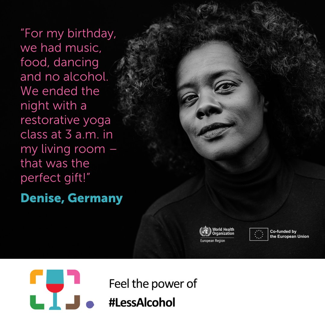 Denise from Germany redefines fun without alcohol. “I never needed it to dance or enjoy myself.”

Her parties and gatherings are now about laughter and togetherness, and alcoholic beverages are not center stage. 🌼

Read more: bit.ly/3OqUFAt

#RedefineAlcohol #EVIDAction