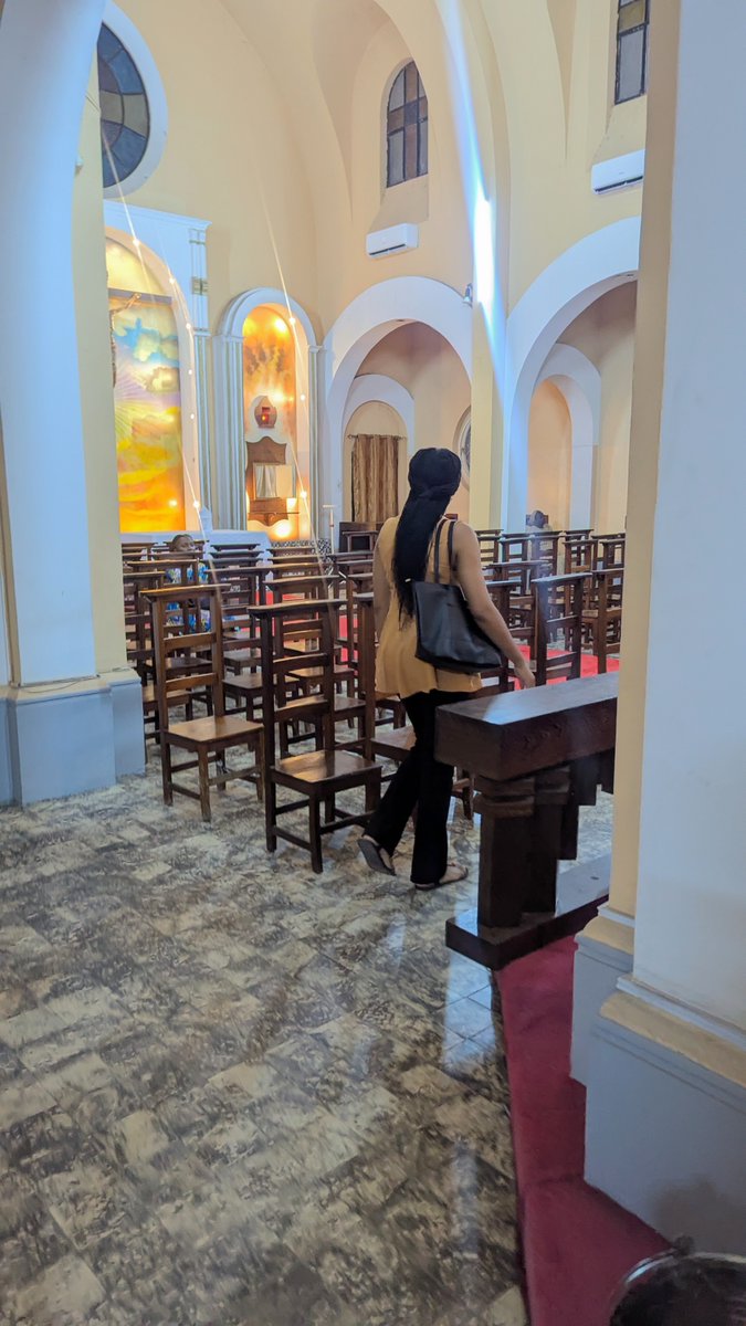 Walking behind her with a smile knowing we blessed and covered. #HolyWeek2025 🤲🏾