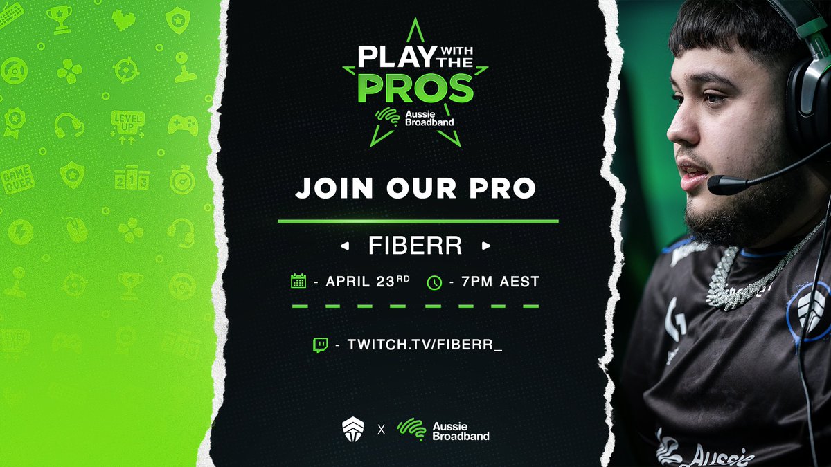 The Chiefs (@chiefsesc) on Twitter photo Want to show your skills? Or just team up with your favourite players?
Our <a href="/Aussie_BB/">Aussie Broadband</a> Play With The Pros night is back! 👾
Fresh back from the RLCS Birmingham Major, sign up for your chance to play some 2's onstream with <a href="/Fiberr_RL/">CHF Fibérr</a>!
📅 Wednesday April 23
🕢7:00pm AEST Want to show your skills? Or just team up with your favourite players?
Our <a href="/Aussie_BB/">Aussie Broadband</a> Play With The Pros night is back! 👾
Fresh back from the RLCS Birmingham Major, sign up for your chance to play some 2's onstream with <a href="/Fiberr_RL/">CHF Fibérr</a>!
📅 Wednesday April 23
🕢7:00pm AEST