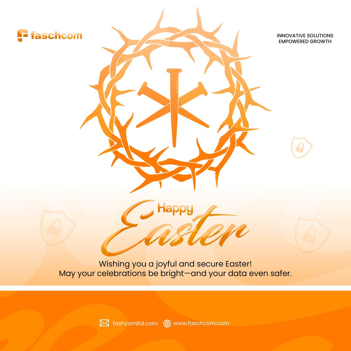 faschcom's tweet photo. ๐ฃ Happy Easter from the Faschcom team!
Wishing you a season of renewal, resilience & innovationโon and off the internet.
#Easter #Faschcom #TechCommunity https://t.co/YYL7fITfiQ
