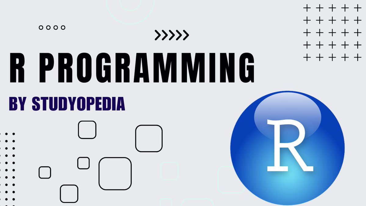 studyopedia's tweet photo. R Programming Tutorial for Beginners:
https://t.co/QtT8M5CbpH
#r #rprogramming #studyopedia #rcourse #dataanalysis #datascience https://t.co/nfGDhNKz5v