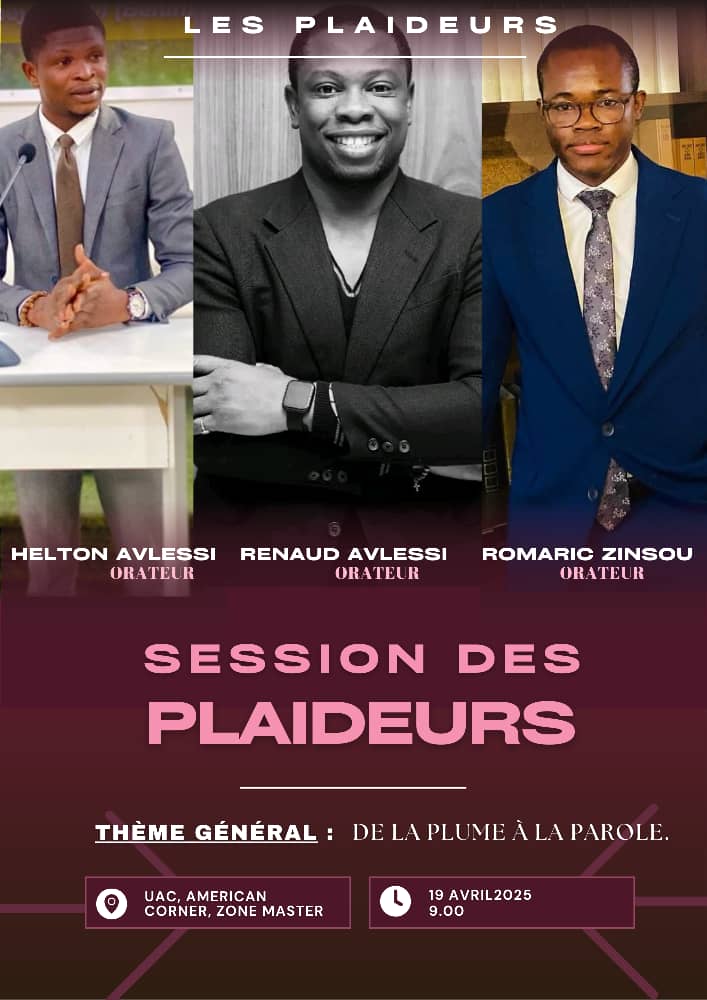 Il y un an que j'ai mis en place "le club des plaideurs"  pour former les jeunes juristes à la prise de la parole . Nous serons en sessions encore demain. Vous pouvez passer nous voir .....