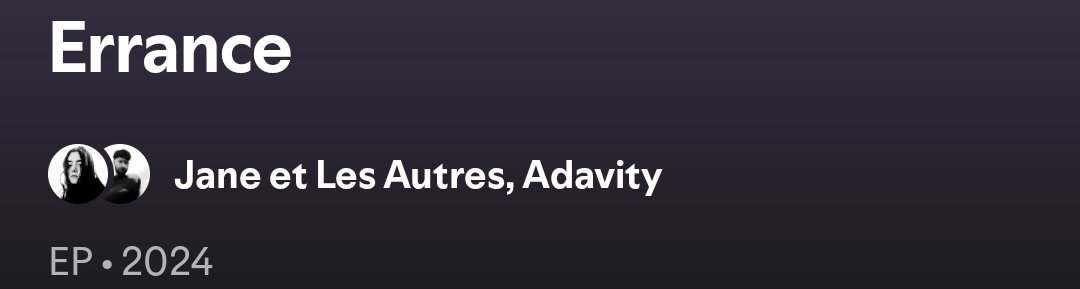 C’est les 1 an de Errance aujourd’hui !! Votre titre préféré parmi les 5 ?