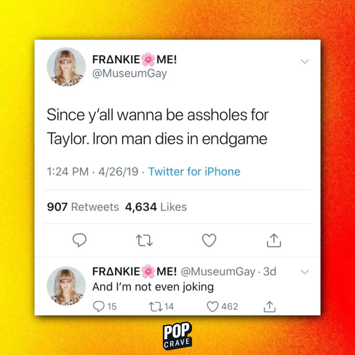 Today marks six years since Taylor Swift's "ME!" and 'Avengers: Endgame' were released on the same day.