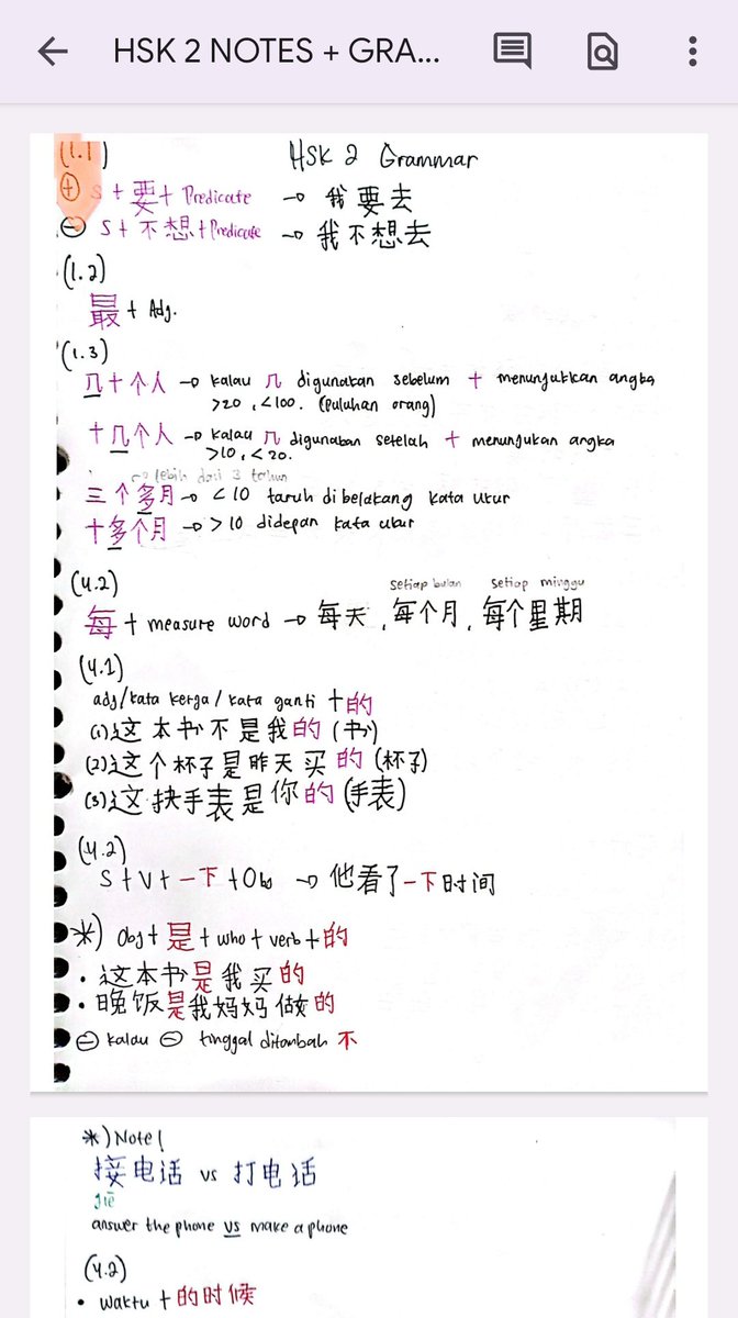 hao_zhongwen's tweet photo. 大家好! ´・ᴗ・` ♡
aku jual PDF Mandarin full HSK 1-3 only 30K udah dapat akses Catatan full grammar + sample test hsk + PDF reading Chinese. DM yaa ~
#mandarin #hsk #belajarmandarin #pdfmandarin #chinese #study #mandarinhsk #learnchinese #zonauang #zonajajan #bahasamandarin https://t.co/x4D7zOymZ8