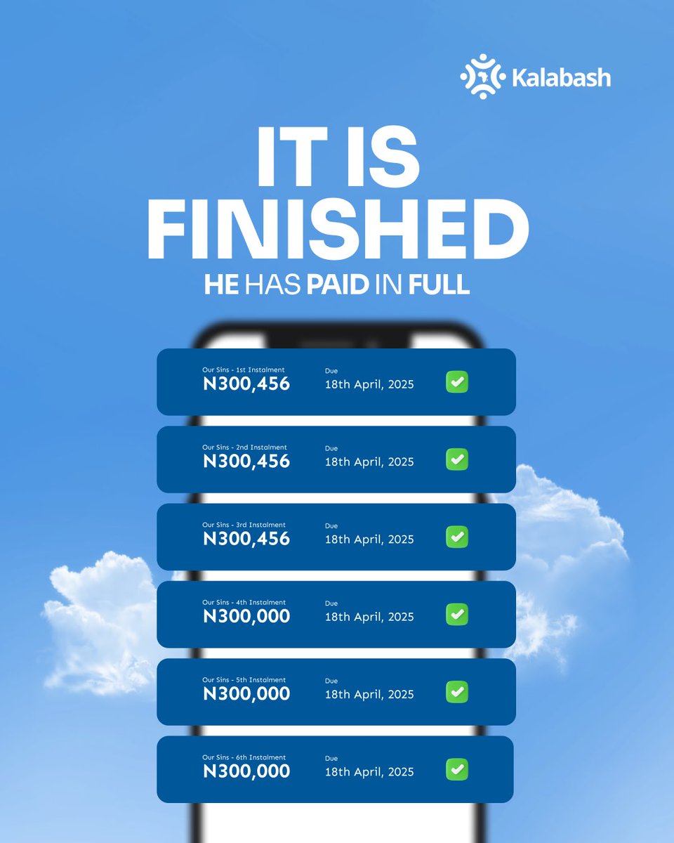 Kalabash54's tweet image. He paid in full.
As we reflect on the power of sacrifice and love , we pray this day brings peace to us all.
#kalabash #goodfriday