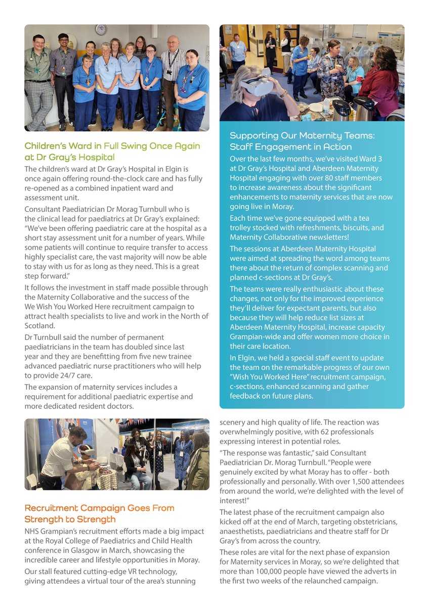 Dr Gray's Hospital (@drgrays_elgin) on Twitter photo 🗞 Issue 10 of the <a href="/NHSGrampian/">NHS Grampian</a> & <a href="/NHSHighland/">NHS Highland</a> Maternity Collab Newsletter is out now!
Highlights incl. ...
🏥 Planned Caesarean Births Return
📈 Advanced Antenatal Scanning
🏨 Children’s Ward Reopens
💻 Digital Innovation
🌟 Recruitment Success
birthingrampian.scot.nhs.uk/moray-maternity 🗞 Issue 10 of the <a href="/NHSGrampian/">NHS Grampian</a> & <a href="/NHSHighland/">NHS Highland</a> Maternity Collab Newsletter is out now!
Highlights incl. ...
🏥 Planned Caesarean Births Return
📈 Advanced Antenatal Scanning
🏨 Children’s Ward Reopens
💻 Digital Innovation
🌟 Recruitment Success
birthingrampian.scot.nhs.uk/moray-maternity