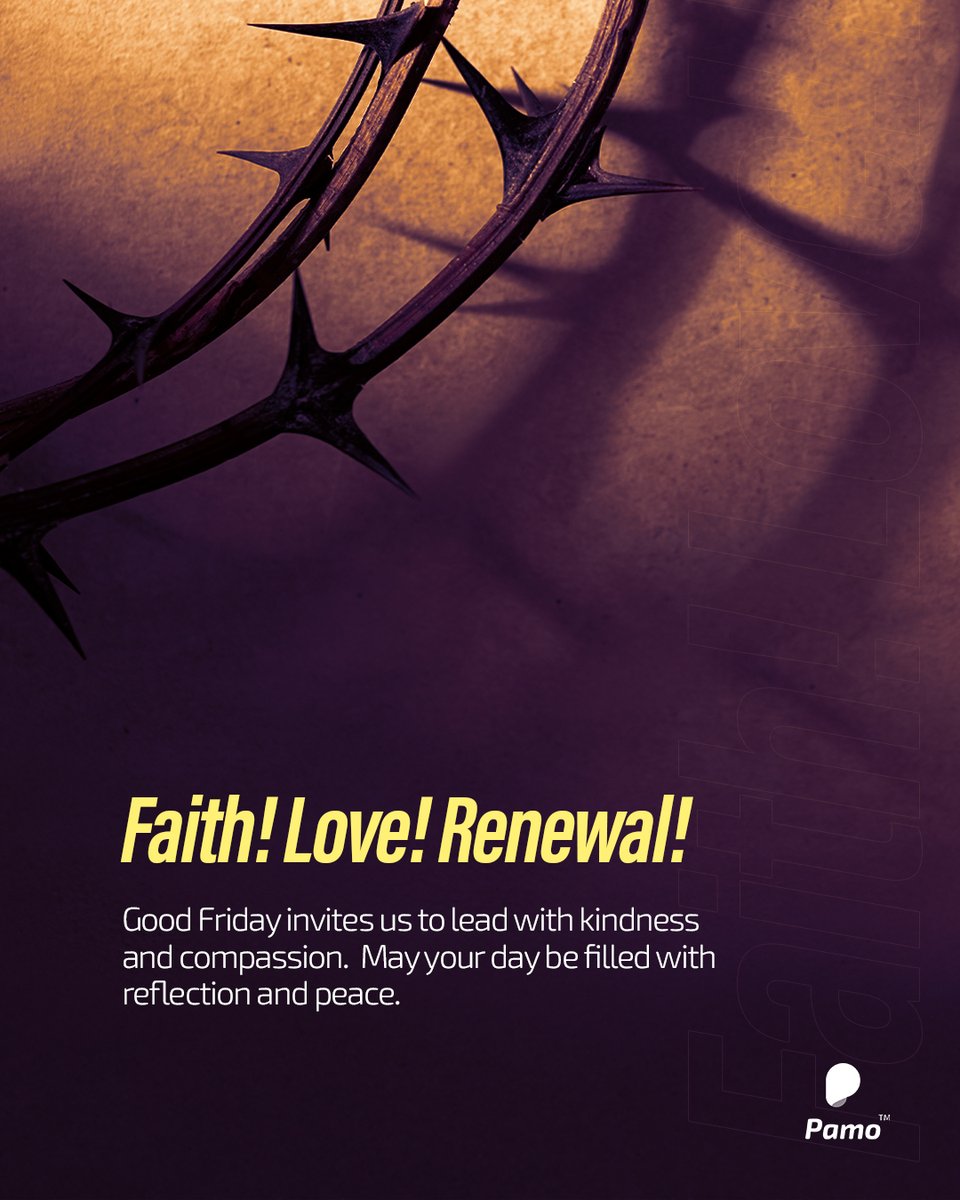 Today, we remember the power of sacrifice and the promise of renewal.

#GoodFriday #ReflectAndRemember