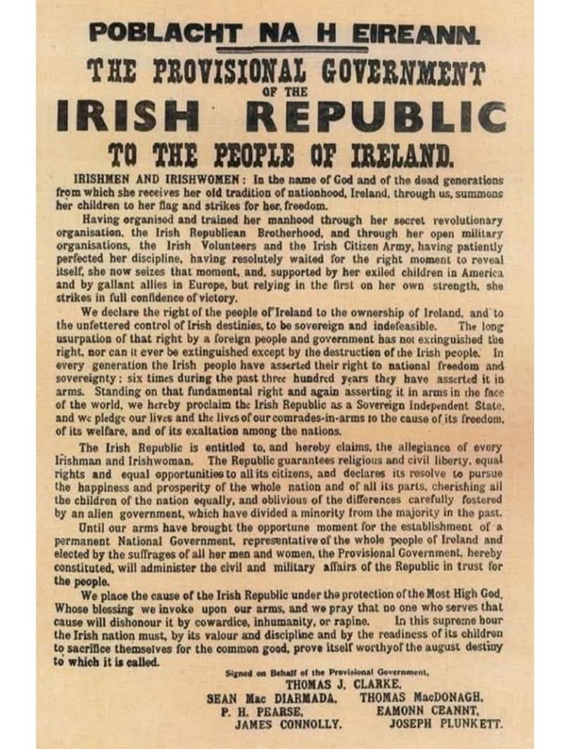 We think particularly of the people from Fermanagh, from both sides of the community, who took part and struck a blow for Irish freedom at Easter 1916. 

Remember them, as we do, with pride. Honour them by wearing an Easter Lily 🇮🇪

Read more about them: 1916fermanagh.blogspot.com/?m=1