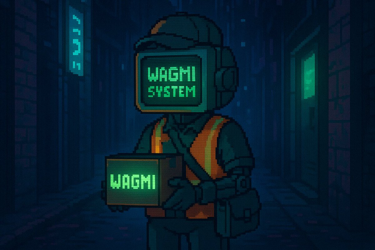 wagmisystem's tweet photo. If I were a delivery guy
I wouldn’t carry food or parcels.
I’d deliver messages.
I’d deliver reminders.
I’d deliver belief.
One doorstep at a time.
No tips needed — just open your terminal.

WAGMI is always on the way. https://t.co/J4WLvNNbFt