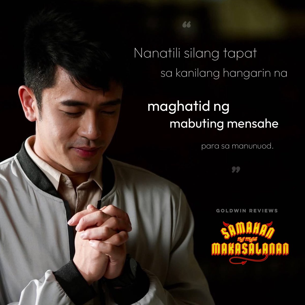 GoldwinReviews's tweet photo. @GMAPictures ๐๐ป #SamahanNgMgaMakasalanan
https://t.co/S89ClvHEsD https://t.co/s7Cu820IOn