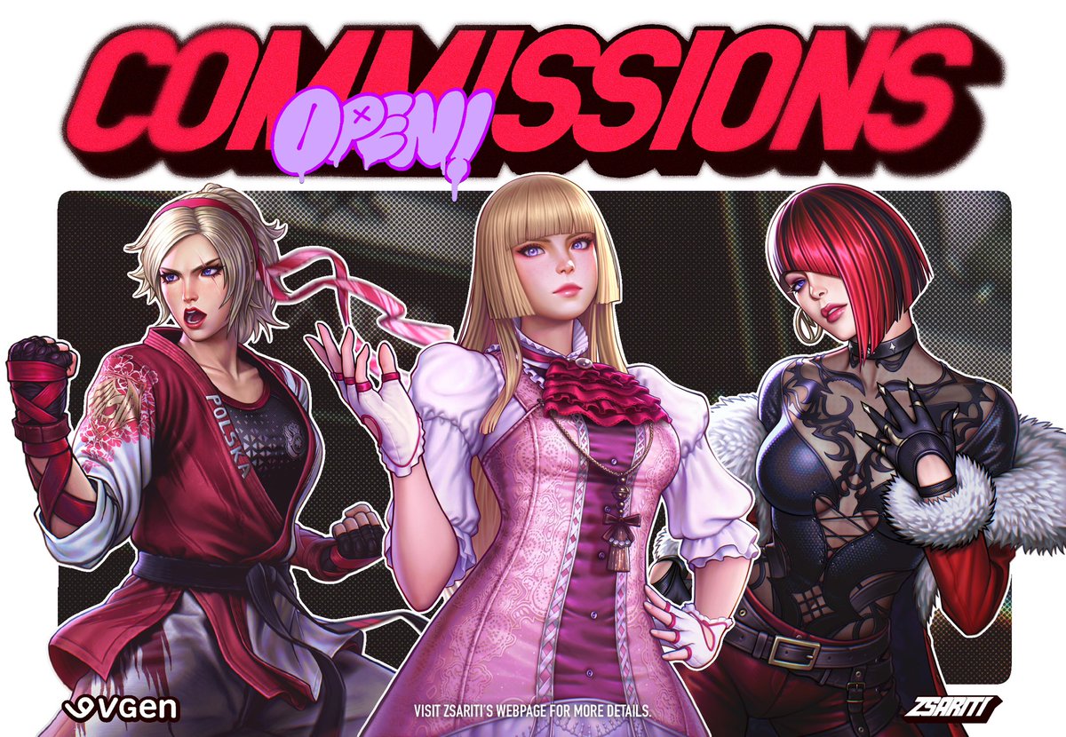 💥Commissions💥 are now open on VGen!

Full-color illustrations, polished lineart check out pricing and details at 

Vgen : vgen.co/zsariti
Website : zsariti.carrd.co

#vgen #Commission