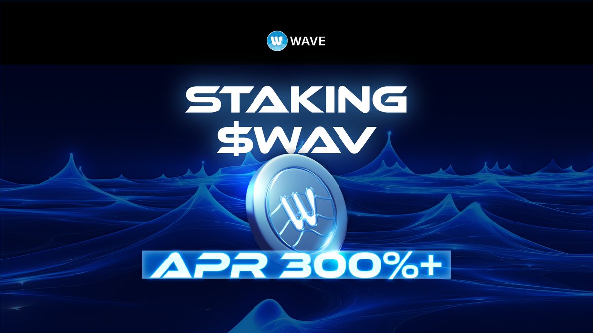 WaveOnSui's tweet photo. Stake $WAV and earn 300%+ APR!
The $WAV Staking Pool has reached over 4,000,000 $WAV in just 2 weeks — showing the strong hands of the Wavers.
Stake to 🪂. Meme culture is coming!
https://t.co/EB6btxFmri
#WaveWorld #WaveArmy #WAV #AI