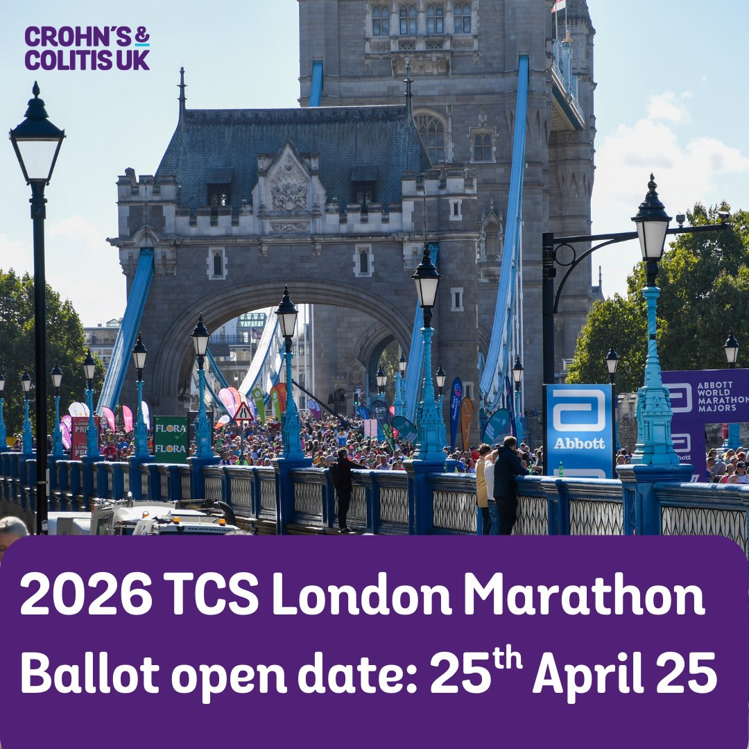 The 2026 TCS London Marathon Ballot opens on the 25th April 2025! Are you ready to run? Ensure you enter by the 2nd May 2025 to not miss out! 

More info here 👉 ow.ly/l0Xi50VCLmK

#TCSLondonMarathon