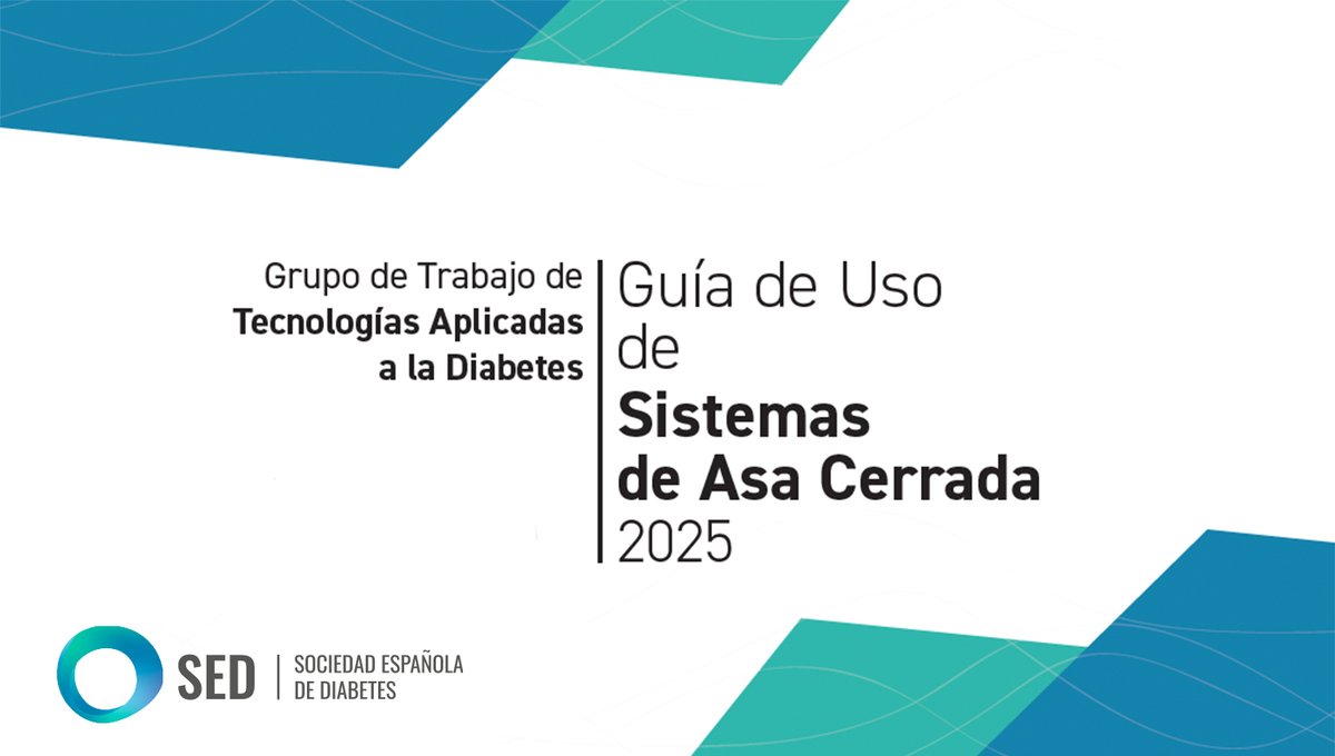 📘 El Grupo de Tecnologías Aplicadas a la Diabetes de la SED presenta la Guía de Uso de Sistemas de Asa Cerrada 2025.

Una referencia clave para conocer los sistemas comerciales disponibles en España y su aplicación clínica.

🔗 Descárgala aquí: cutt.ly/Prf7bkRz

#DiabtESP
