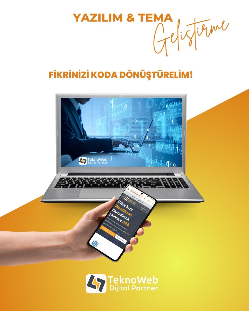 teknoweb_'s tweet photo. 💻 Fikrinizi Koda Dönüştürelim!
Özel yazılım çözümleri ve profesyonel tema geliştirme hizmetlerimizle projelerinizi hayata geçiriyoruz.

✅ Size özel yazılım geliştirme
✅ WordPress tema tasarımı ve geliştirme
✅ Hızlı, mobil uyumlu ve SEO dostu yapılar

https://t.co/BA1c80R5yl https://t.co/YryywHzpVF