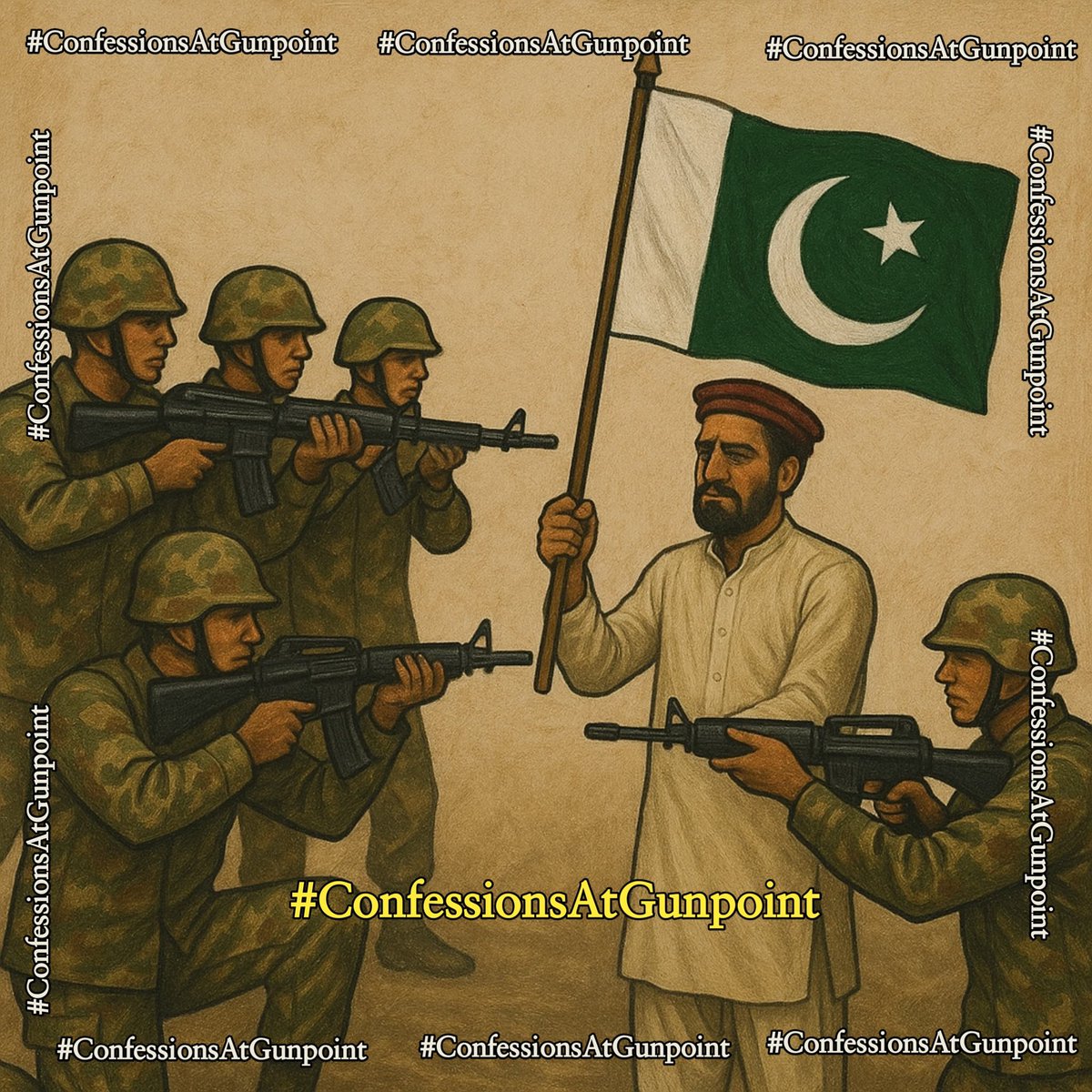 AryaOpridy's tweet photo. ہمیں یاد ہے اپریشنوں میں خیبر کے تمام اولس پر  فرض تھا کے اپنے دوکانوں، گھروں اور ریسٹورانٹوں پر پاکستان کا جھنڈا پینٹ کریں۔ دوسری صورت میں دوکان، گھر اور ابادی نامعلوم طور پر بموں سے اڑائی جاتی تھی۔
نفرت اب ہمارے خون میں منتقل ہوچکا۔ 

#ConfessionsAtGunpoint
#ReleaseHussainAhmad https://t.co/Y2cZvgkRGP