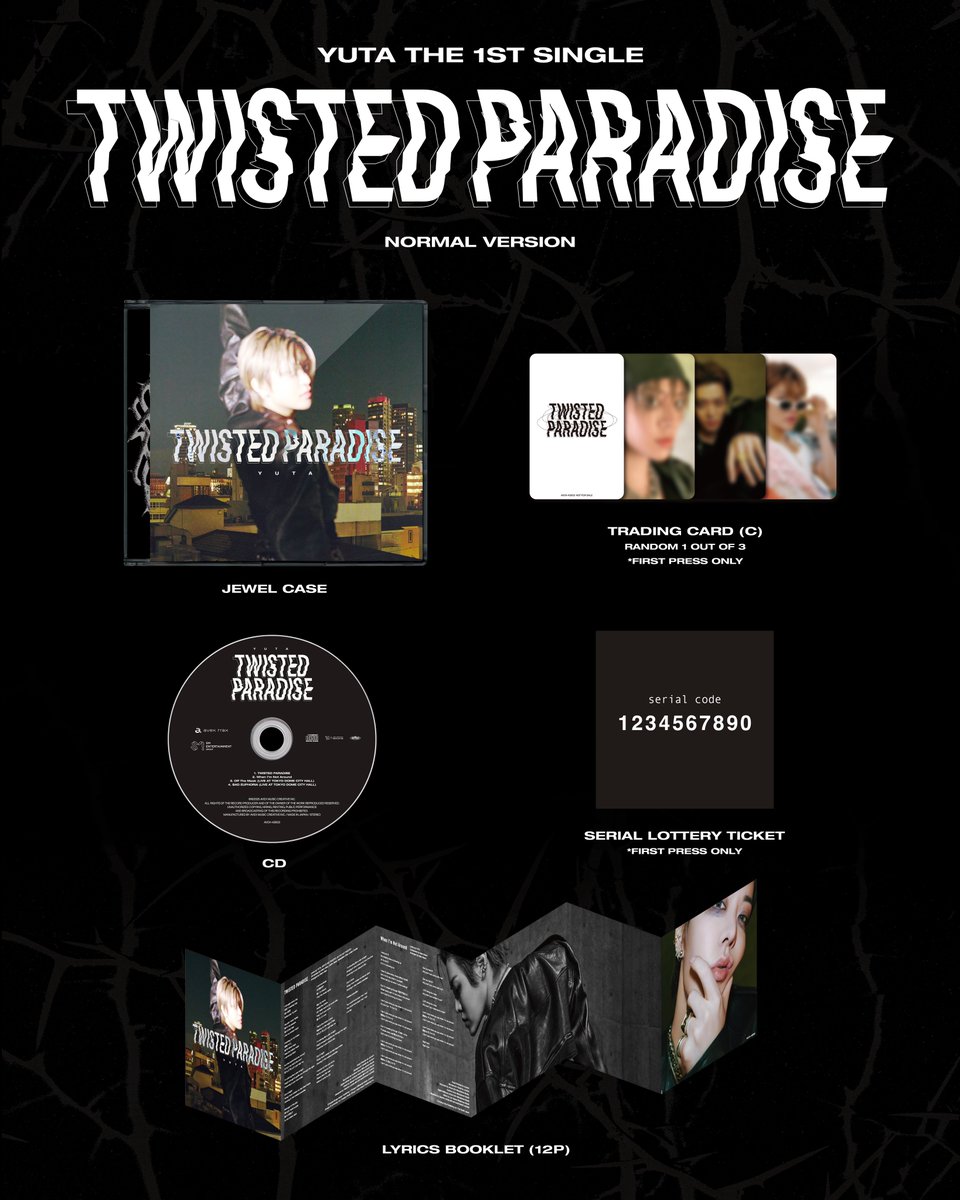 YUTA The 1st Single 【TWISTED PARADISE】 ➫ 2025.5.14 Release