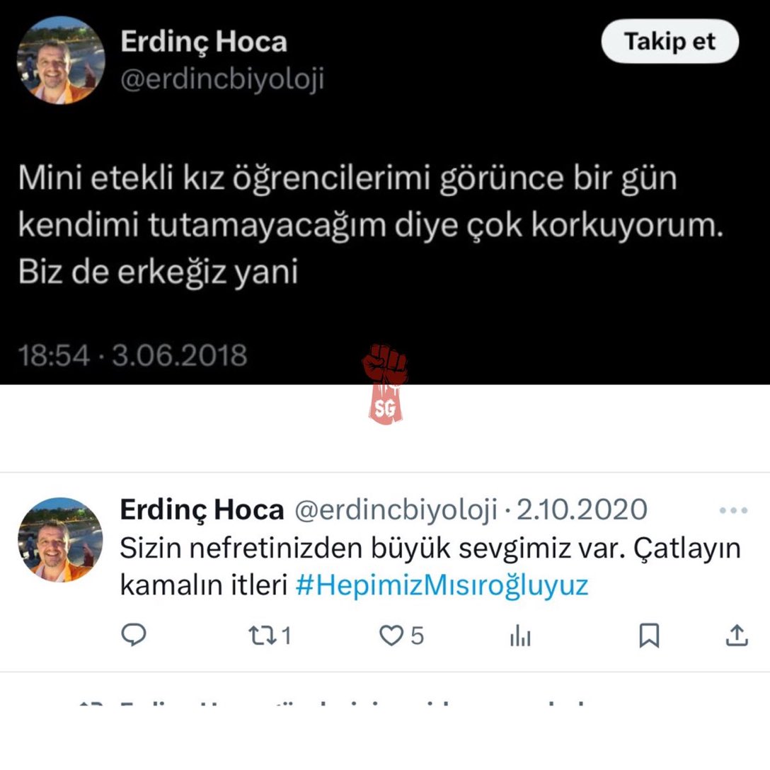 Bu zihniyette birisinin öğretmenlik gibi kutsal bir mesleğin adını lekelemesine izin mi vereceksiniz ? 
Görevden men edilmesi gerekiyor. 
 <a href="/tcmeb/">Millî Eğitim Bakanlığı</a> <a href="/TC_icisleri/">T.C. İçişleri Bakanlığı</a>

#ErdinçÇakıroğluGörevdenAlınsın